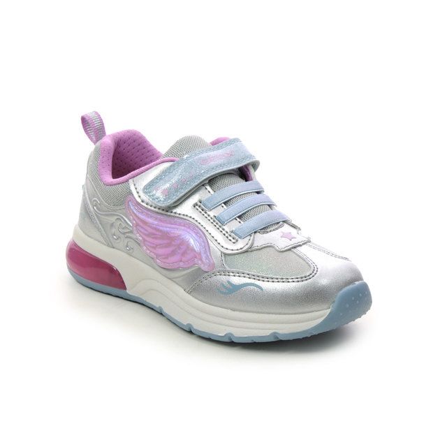 Geox Girls Trainers - Silver - J268VB/C0566 UNICORN SPACECLUB