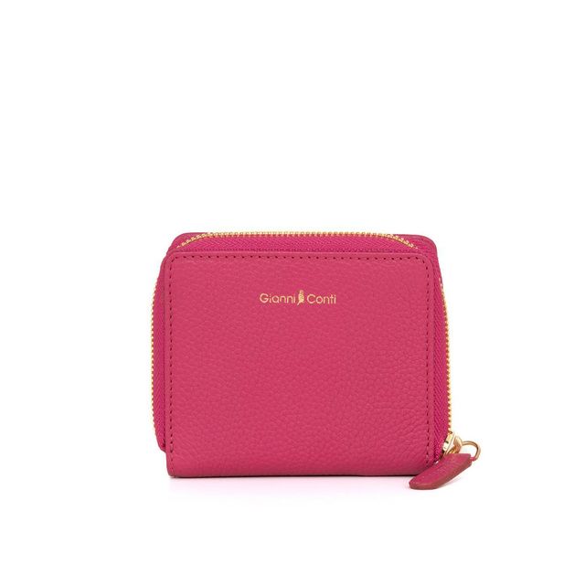 Gianni Conti Purse - Fuchsia Leather - 4318158/56 MINI ZIPAROUND