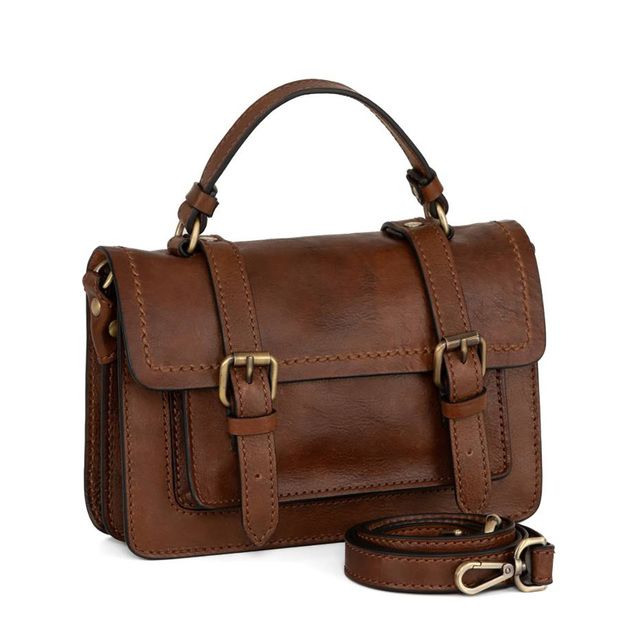 Gianni Conti Handbag - Tan Leather - 9440557/25 SATCHEL