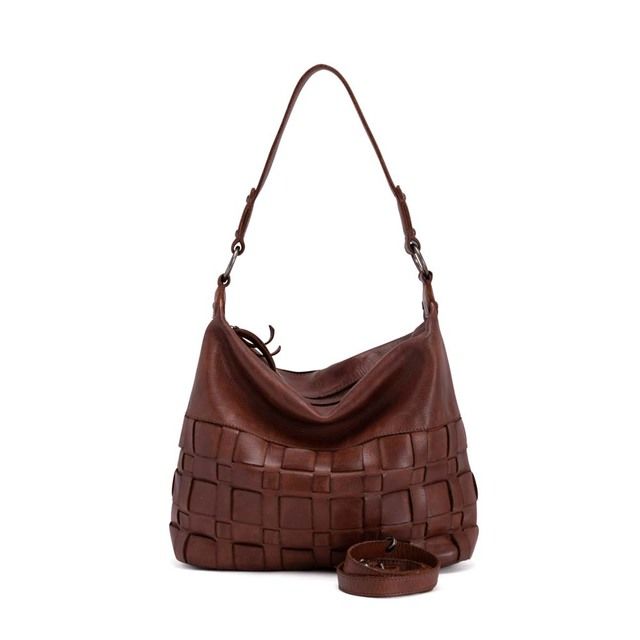 Gianni Conti Slouchy Interweave Tan Leather Womens handbag 4534934-25