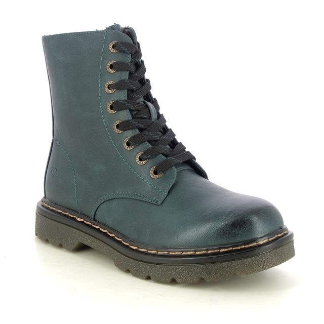 Heavenly Feet Biker Boots - Teal blue - AB0003831/73 JUSTINA 2