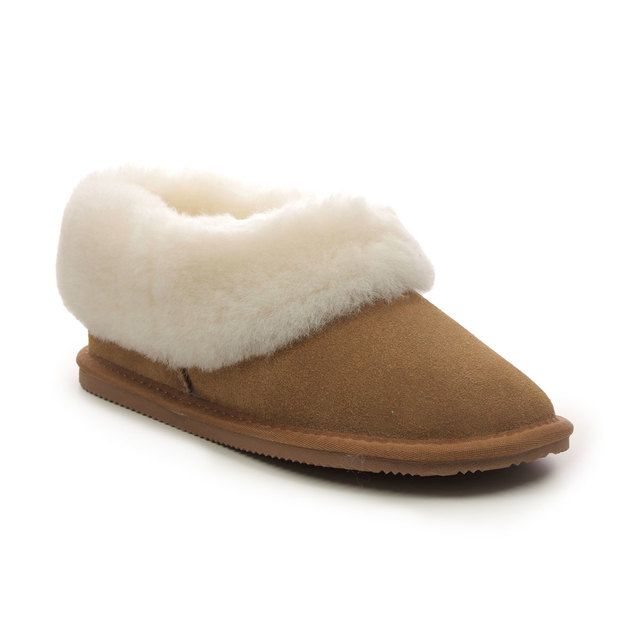 Hotter Slippers - Chestnut Brown - 3932/20 HUG SHEEPSKIN