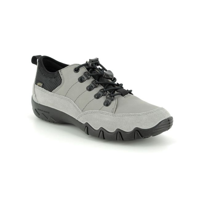 Hotter Rydal Gtx E Fit Grey leather Womens Walking Shoes 9113-00