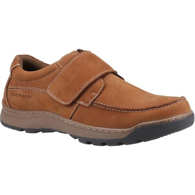 Hush Puppies Riptape Shoes - Tan Nubuck - HP31241-72144 Casper