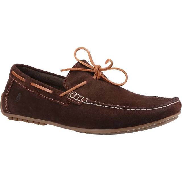 Hush Puppies Slip-on Shoes - Brown - HP-36714-68555 Reuben Boat Shoe