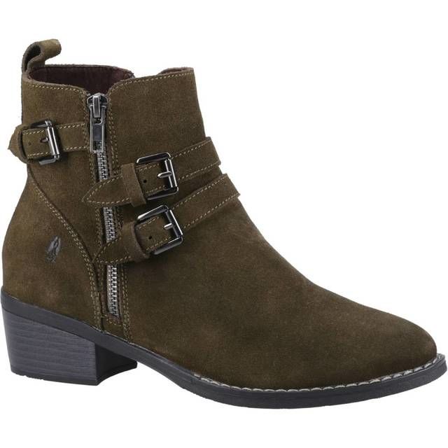 Hush Puppies Ankle Boots - Khaki - HP-32869-73906 Jenna