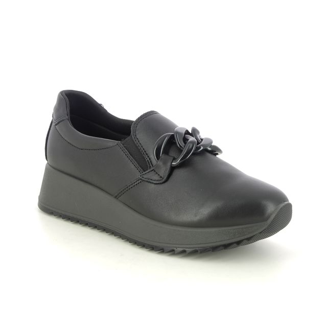 IMAC Comfort Slip On Shoes - Black leather - 7630/1400011 ESTHER