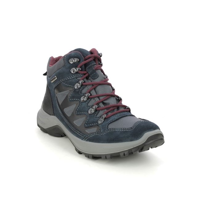 IMAC Geo Hi Tex Navy Suede Womens walking boots 9688-7030011