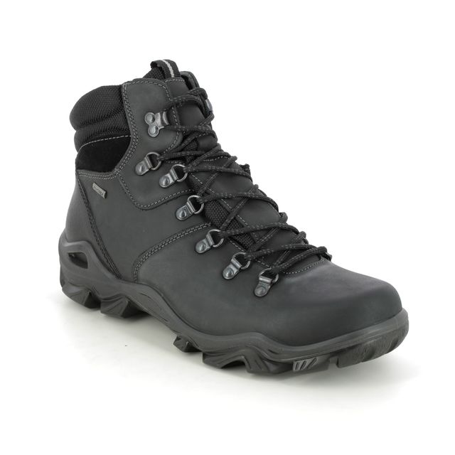 Black leather hiking boots mens hotsell