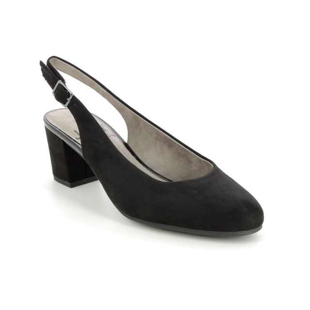 Jana Aburasling Wide Black Womens Slingback Shoes 29460-42-001