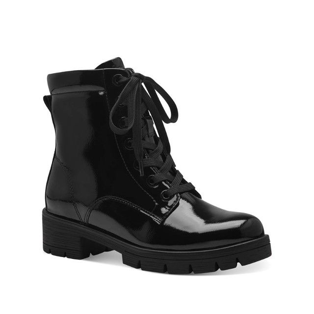 Jana Biker Boots - Black patent - 25263/43018 JENN DONO LACE