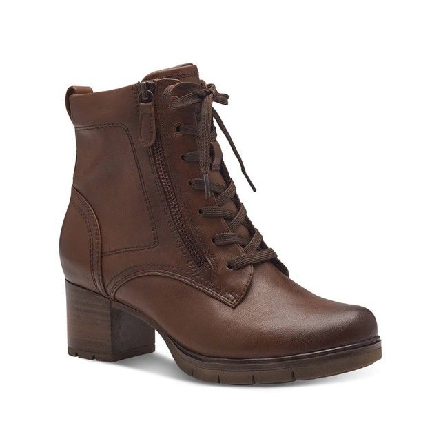 Jana Ankle Boots - Cognac tan - 25163/43305 LAVI LACE ZIP