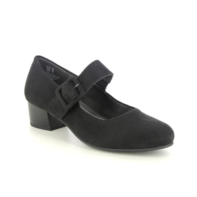 Jana Court Shoes - Black - 22361/41001 WALLACE BAR LMJ