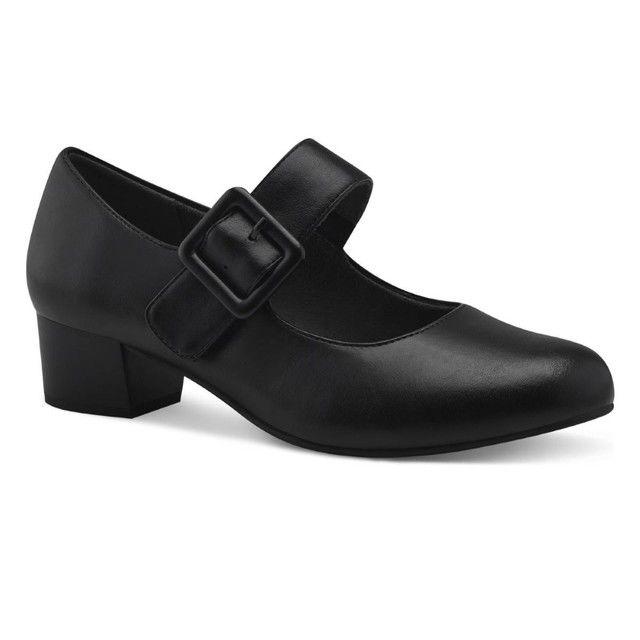 Jana Court Shoes - Black - 22362/41001 WALLACE BAR LMJ