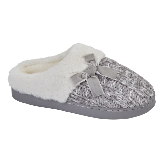 Jo and Joe Amber Grey Womens slipper mules 0001-00