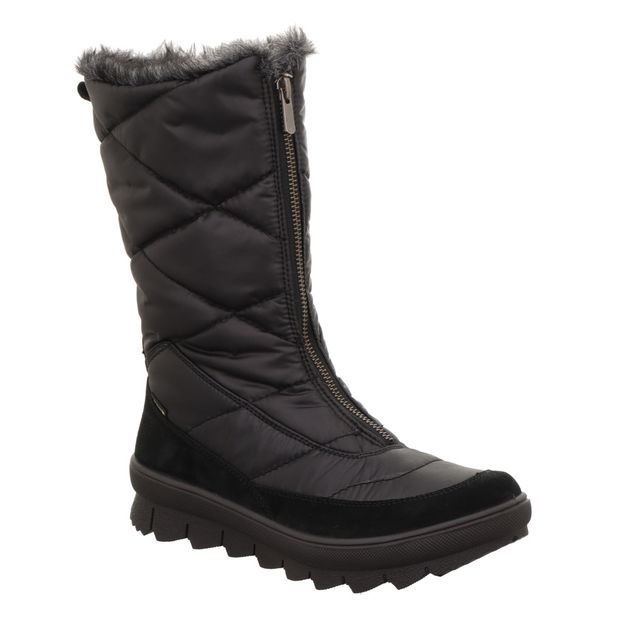 Legero Winter Boots - Black Suede - 2000284/0000 NOVARA GTX ZIP