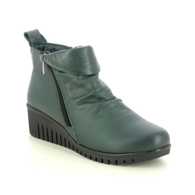 Lotus Wedge Boots - Green - ULB299/91 CORDELIA CERASO