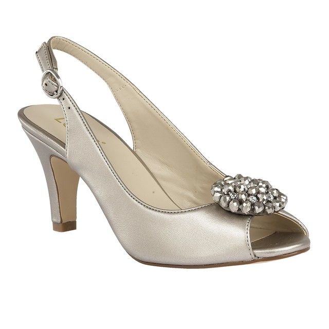 Lotus Elodie Pewter high-heeled shoes