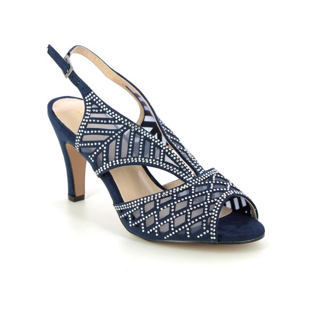 Lotus Heeled Sandals - Navy - ULS262/70 NATALIA AMELIA