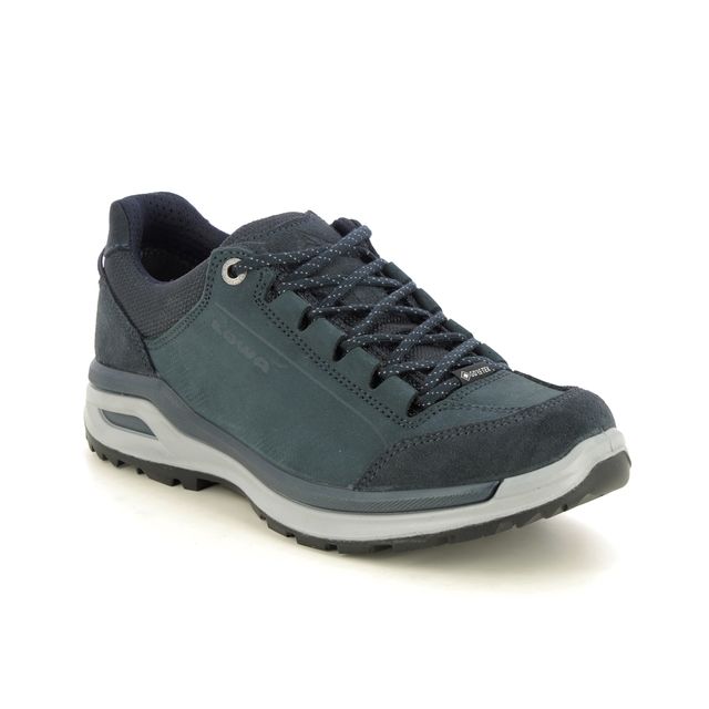 Lowa Ascona Gtx Lo W Navy Nubuck Womens Walking Shoes 321442-6996