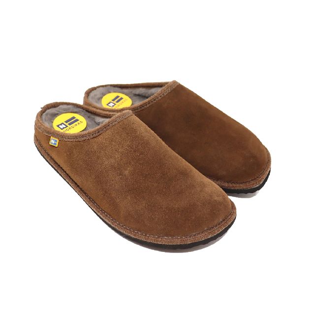 Nordikas Mule Slippers - Brown Suede - 2217/23 DUX MENS