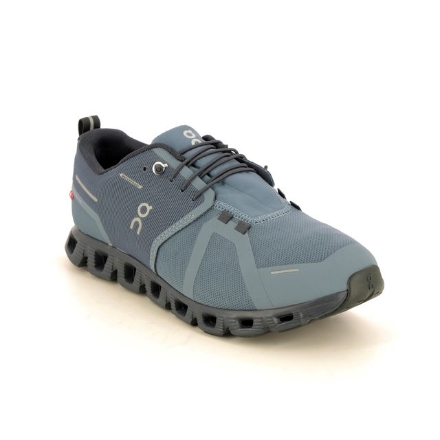 On Running Cloud 5 Tex M Grey Navy Mens trainers 5998531-