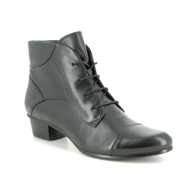 Regarde le Ciel Stefany 123 Lace 0123-003 Black leather Lace Up Boots
