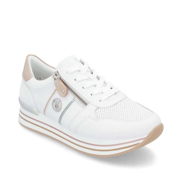 Remonte Trainers - White Rose gold - D1327-81 RANGE ZIP