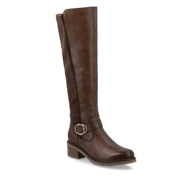 Remonte Knee-high Boots - Tan Leather - D1A73-25 MENALO STRETCH