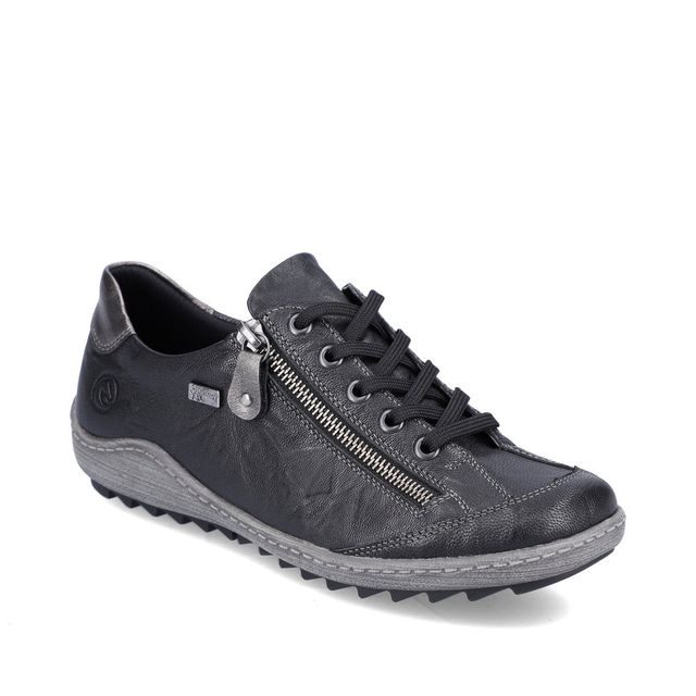 Remonte Lacing Shoes - Black leather - R1402-06 ZIGZIP 85 TEX