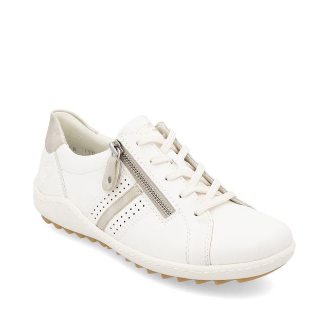 Remonte Lacing Shoes - Off White - R1432-80 ZIGZIP 1