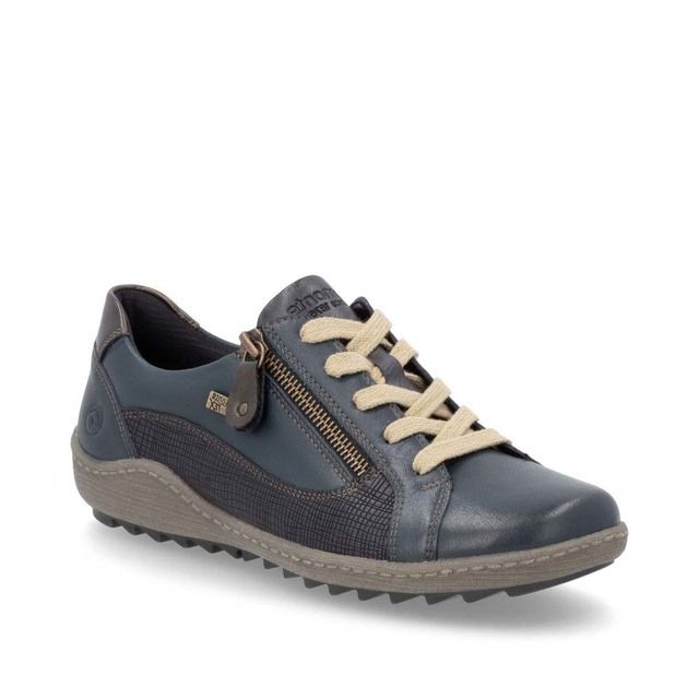 Remonte Lacing Shoes - Navy Leather - R1440-14 ZIGSPO TEX 45