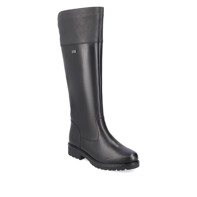 Remonte Knee-high Boots - Black Leather - R6581-04 INDAH TEX