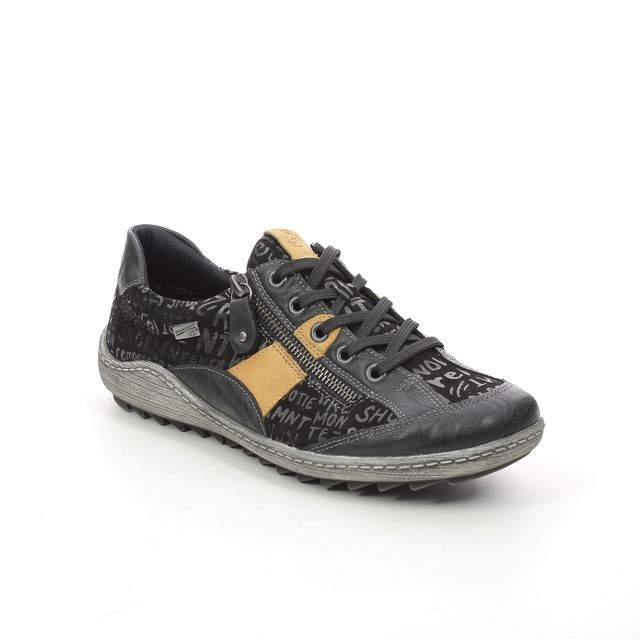 Remonte Lacing Shoes - Black - R1424-02 ZIGLETTER