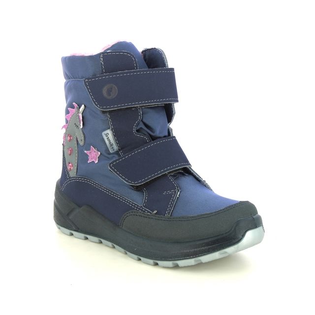 Ricosta Girls Boots - Navy Pink - 9000902/170 ANNIKA TEX V