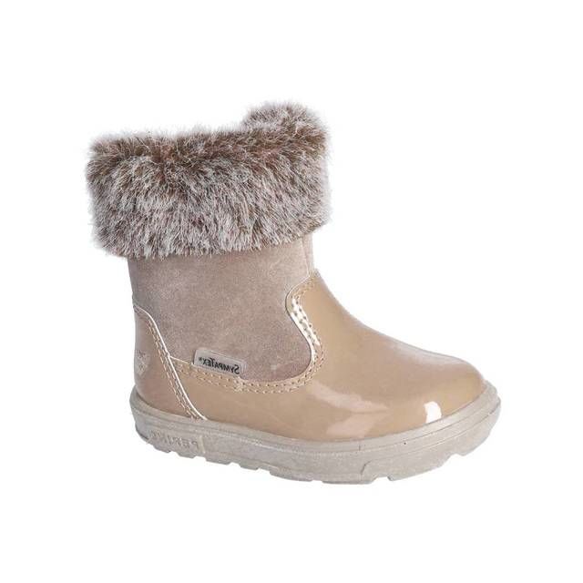 Ricosta Toddler Girls Boots - Beige patent - 2701802/680 JIMINY TEX ZIP