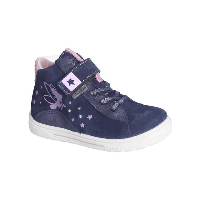 Ricosta Girls Boots - Navy suede - 7303702/170 TINKI TEX BUNGEE