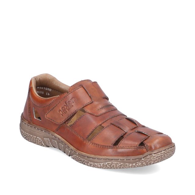 Rieker Sandals - Tan Leather - 03578-24 STEFAS