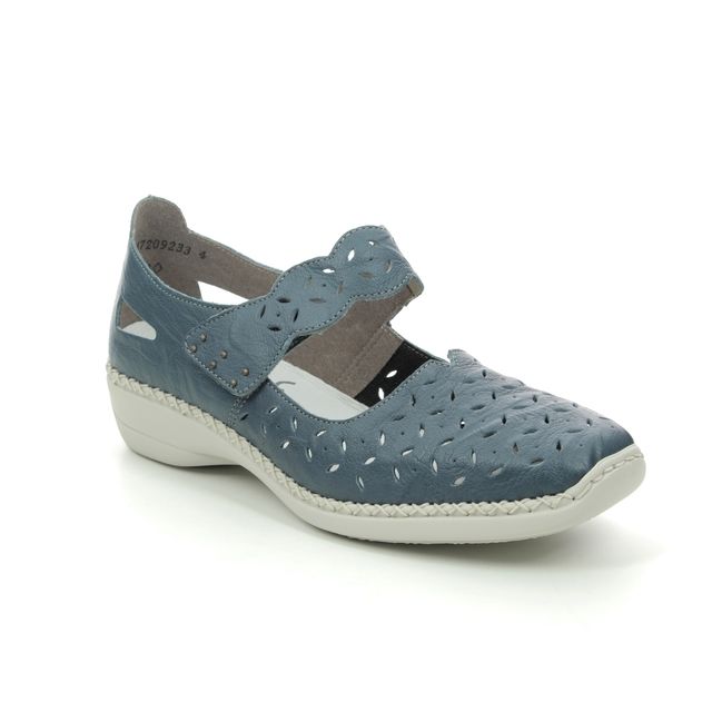 Rieker 41377-12 Denim blue Mary Jane Shoes