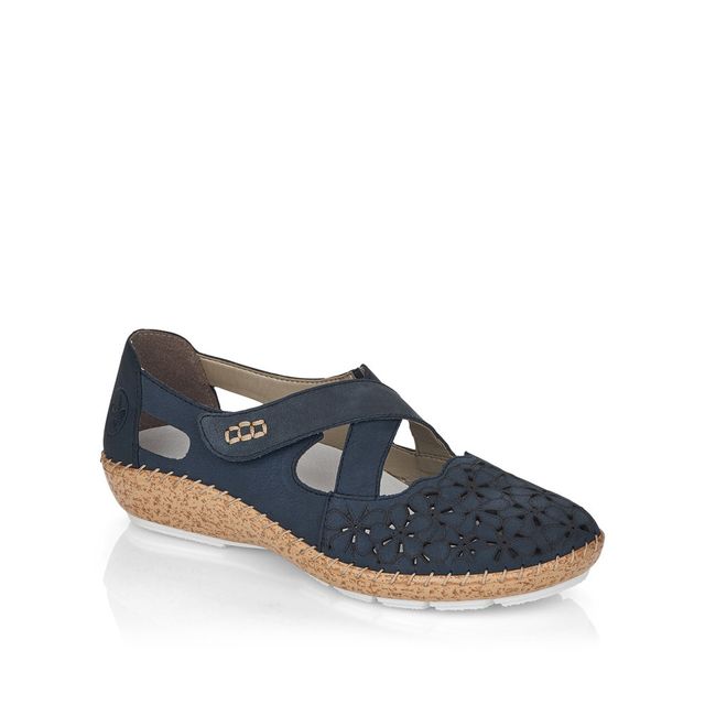 Rieker Mary Jane Shoes - Navy - 44856-14 CINDICROSS