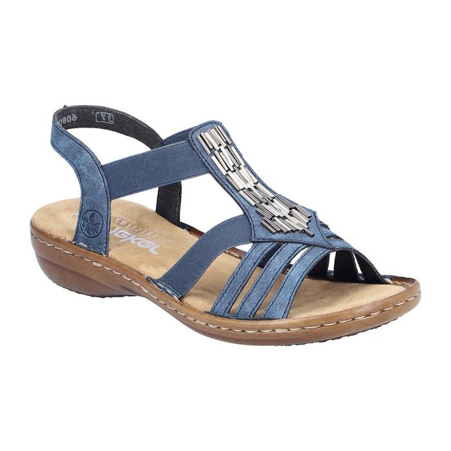 Rieker Comfortable Sandals - Denim blue - 60800-14 REGICHIME