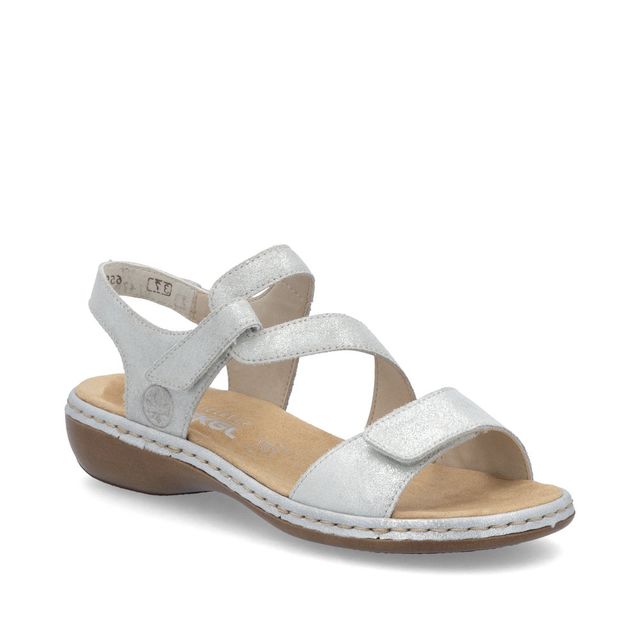 Rieker Comfortable Sandals - Silver Glitz - 659C7-93 TITILATER