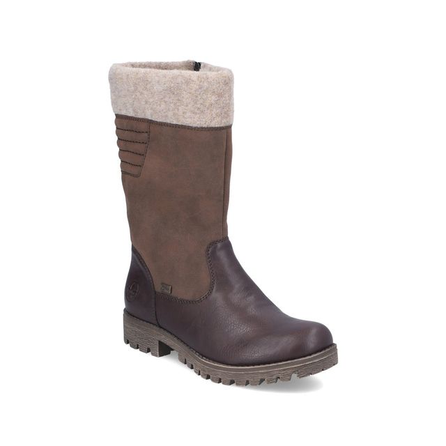 Rieker Mid Calf Boots - Brown - 78585-25 GAMPER MID TEX