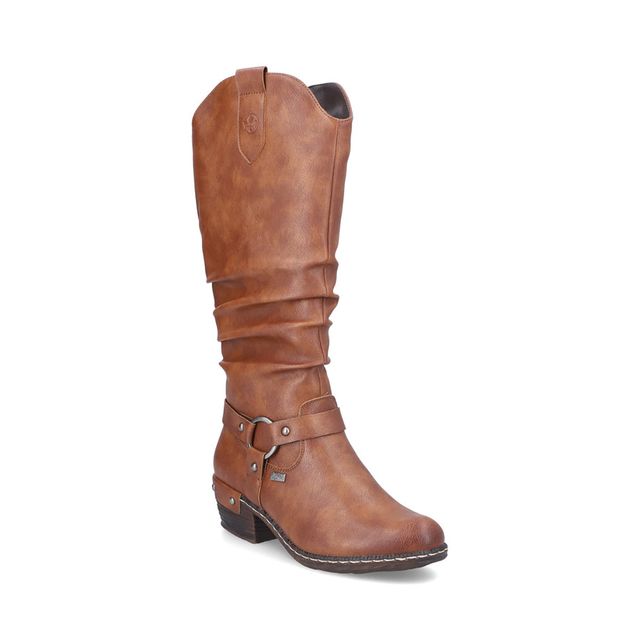 Rieker Knee-high Boots - Tan - 93670-24 BERNALO TEX