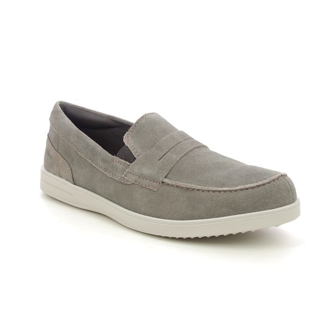 Rieker Slip-on Shoes - Taupe suede - B2350-25 HYLAND LOAFER