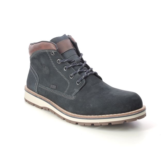 Rieker Boots - Navy Tan - F8410-16 BIGGIBU TEX