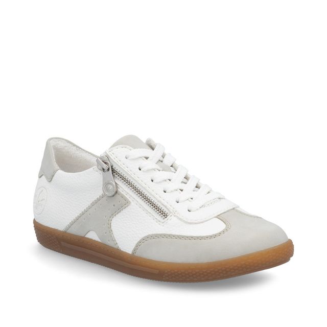 Rieker Trainers - White Grey - L9700-80 ABISPEZIAL ZIP