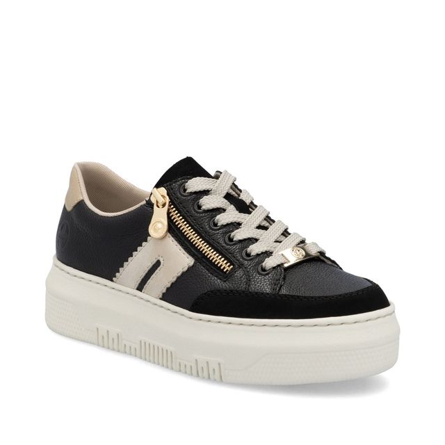 Rieker Trainers - Black gold - M1912-00 LOMAZ PLATFORM