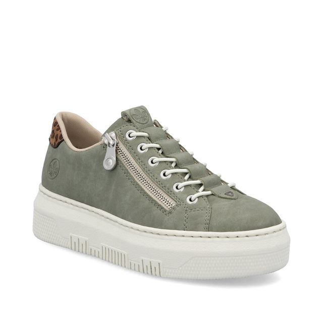 Rieker Trainers - Sage green - M1952-52 LOMAZ PLATFORM