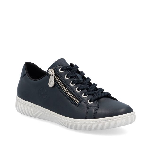 Rieker Lacing Shoes - Navy Leather - N0900-14 ROSEZIP